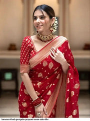 AZR BANARASI KHADI GEORGETTE JACQUARD SAREE SALE OFFER