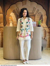 AZR FANCY COTTON FLAX NAVRATRI SPECIAL CORD SET