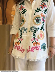 AZR FANCY COTTON FLAX NAVRATRI SPECIAL CORD SET