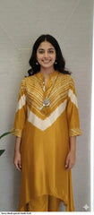 AZR FANCY DIWALI SPECIAL MASLIN KURTI