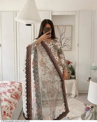 AZR ST 169 HEAVY GEORGETTE SEQUENCE WORK SALWAR SUIT