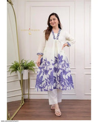 AZR STYLISH COTTON PRINTED KURTI PENT