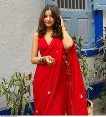 AZR STYLISH SOFT GEORGETTE HANDWORK SAREE