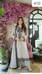 AZR STYLIST FAUX GEORGETTE EMBROIDERY WORK SALWAR SUIT NF