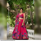 AZR YAMUNA DOLA SILK FLORAL PRINTED LEHENGA CHOLI
