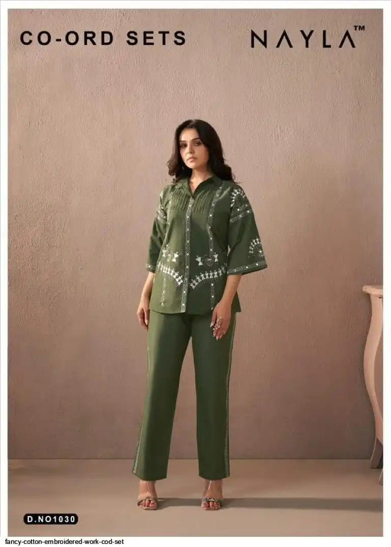 AZR FANCY COTTON EMBROIDERED WORK COD SET