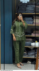 AZR FANCY COTTON EMBROIDERED WORK COD SET