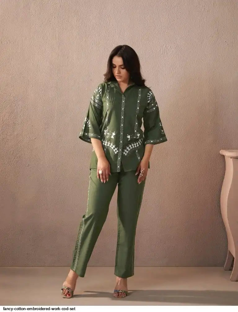 AZR FANCY COTTON EMBROIDERED WORK COD SET