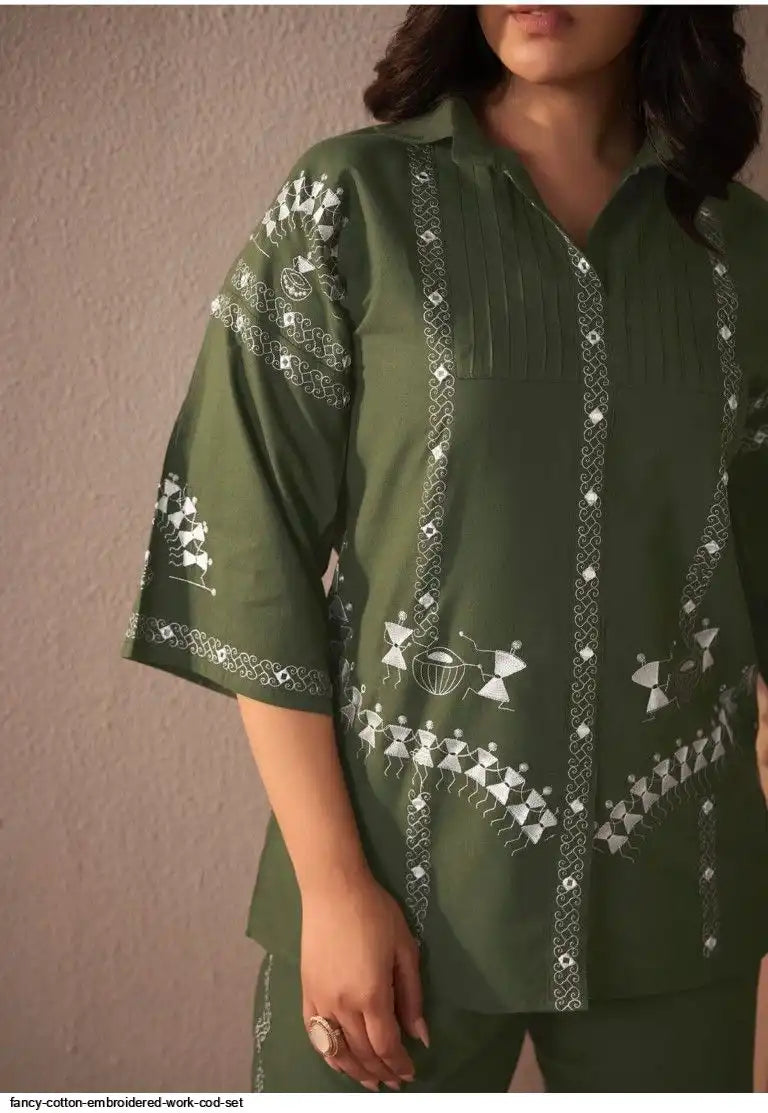 AZR FANCY COTTON EMBROIDERED WORK COD SET