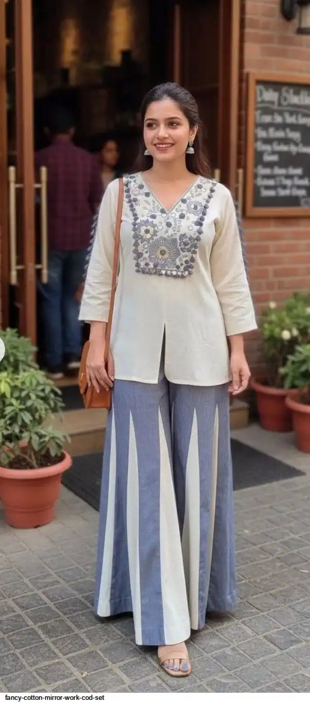 AZR FANCY COTTON MIRROR WORK COD SET