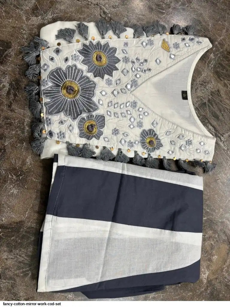 AZR FANCY COTTON MIRROR WORK COD SET