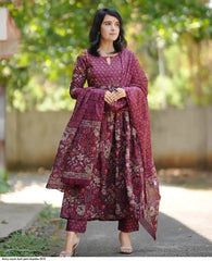 AZR FANCY RAYON KURTI PANT DUPATTA