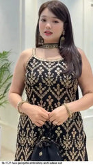 AZR K 1727 FAUX GEORGETTE EMBROIDERY WORK SALWAR SUIT