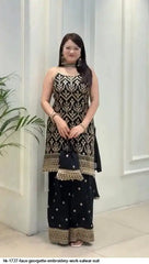 AZR K 1727 FAUX GEORGETTE EMBROIDERY WORK SALWAR SUIT