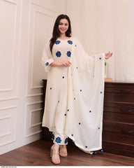 AZR MAITHILI RAYON SLUB KURTI PENT