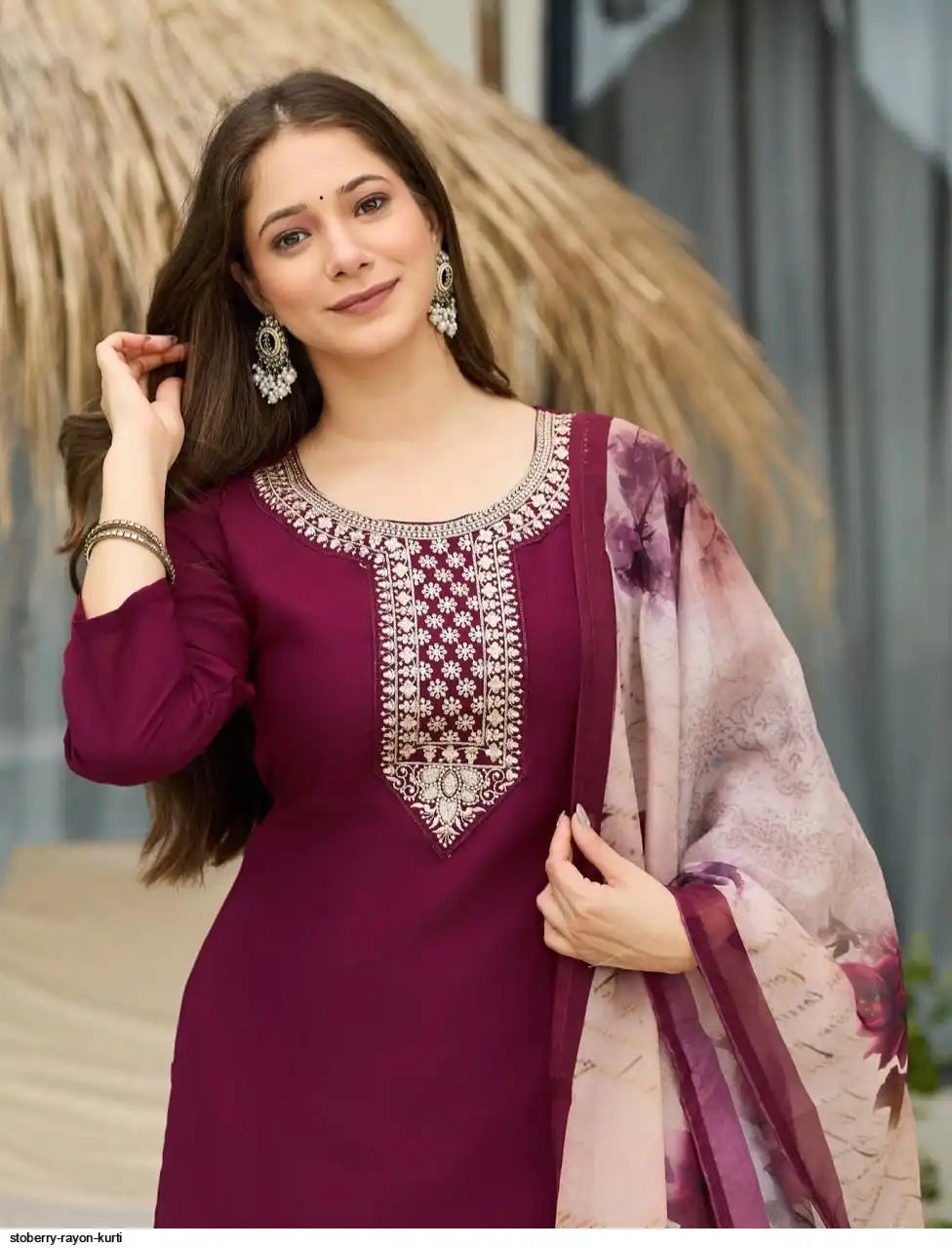 AZR STOBERRY RAYON KURTI