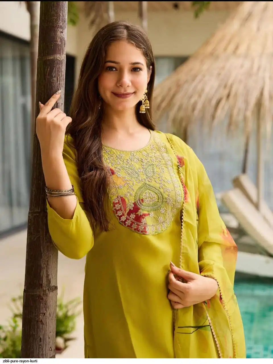 AZR ZIBLI PURE RAYON KURTI